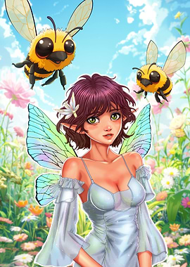 Fairy with Bees