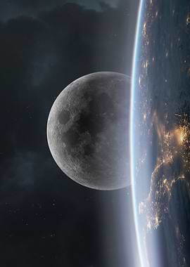 Earth and Moon from Space