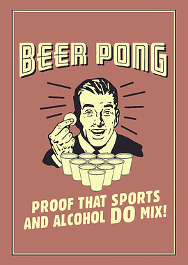 Beer Pong Poster