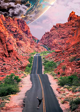 Skateboarding Into Space