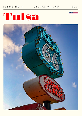 Tulsa Oklahoma Travel Art Poster