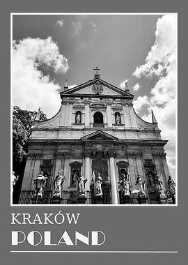 Krakow Church Facade Photo Travel Poster