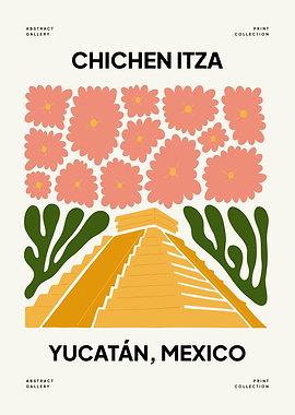 Chichen Itza Pyramid Print