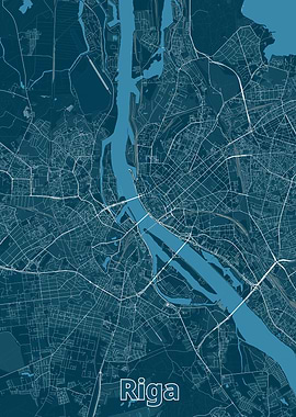 Riga City Map