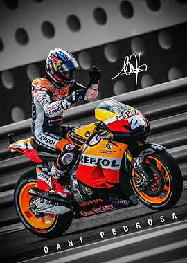 Dani Pedrosa MotoGP Poster