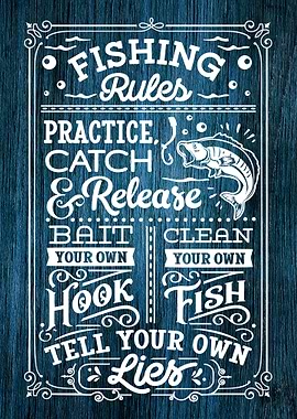 Fishing Rules Sign