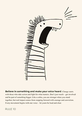 Zebra, Take a stand and raise your voice – Exclamation Mark