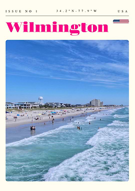 Wilmington North Carolina Travel Art Poster