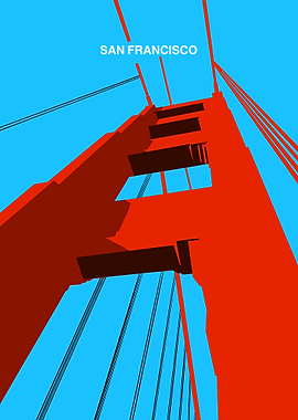 Golden Gate Bridge Minimalist