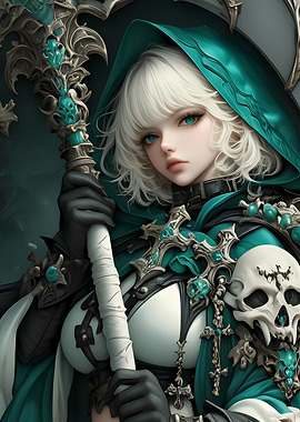 Anime Girl Female Warrior Gaming