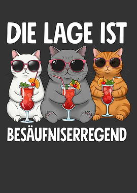 Cats Drinking Cocktails