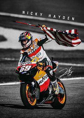 Nicky Hayden MotoGP Poster