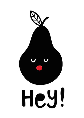 Cute Pear Illustration