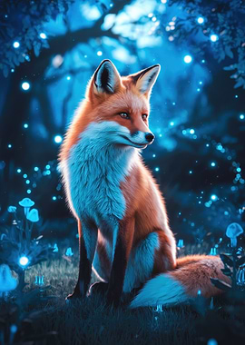 Fox in Enchanted Forest