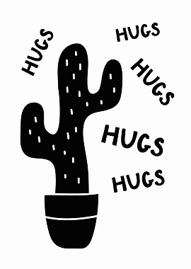 Cactus Hugs Print