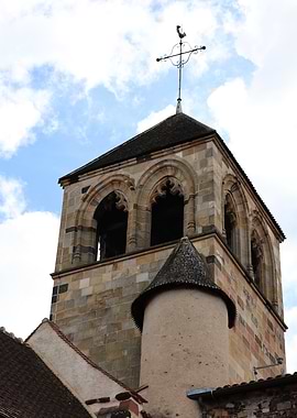 Bell tower of the church of Montluçon in France