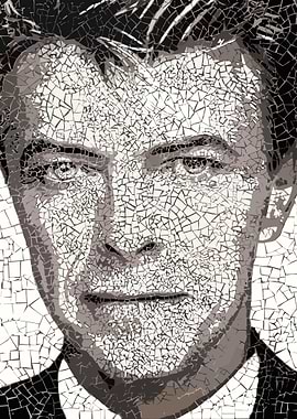 David Bowie Mosaic Portrait