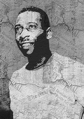 Black and White Portrait on Concrete