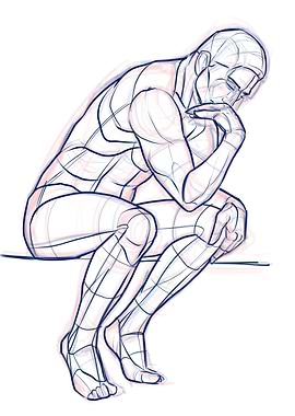 Thinking Man Sketch