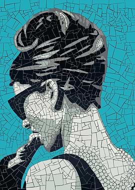 Audrey Hepburn Mosaic