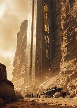 Futuristic Desert Cityscape