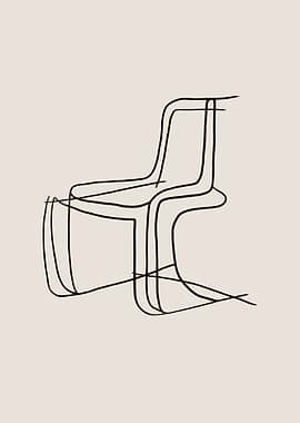 Chair Line Art