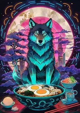 Wolf Ramen Art