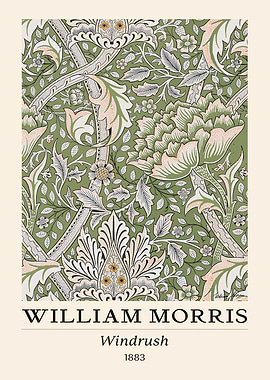 William Morris Windrush Floral Green