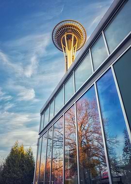 Space Needle Reflection