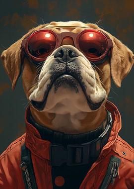 Cool Dog in Sunglasses
