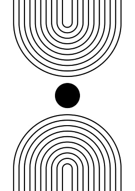 Black and White Abstract Art