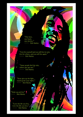 Bob Marley Quote Art