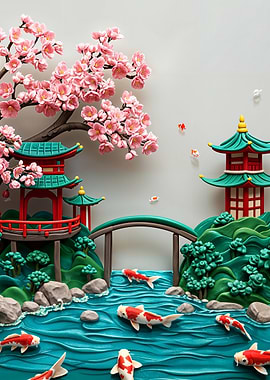 Japanese Garden Scene