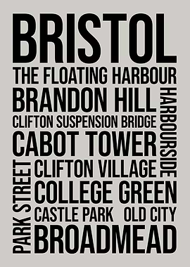 Bristol Word Art Typography