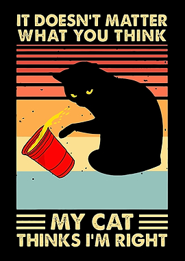 My Cat Thinks I'm Right