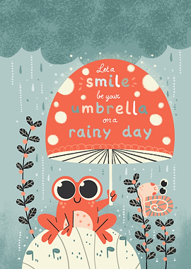 Smiling Frog Umbrella