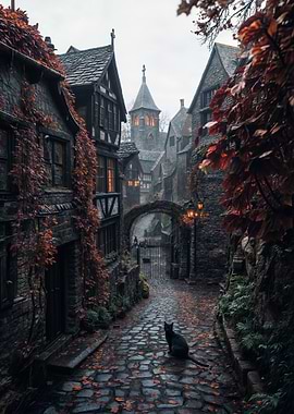 Medieval Village Street