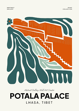 Potala Palace Abstract Art