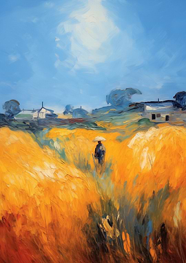Golden Field Landscape
