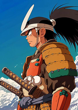 Samurai Warrior Anime Art