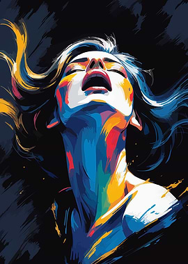 Woman with Open Mouth