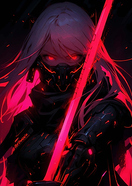 Cyberpunk Female Warrior