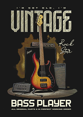 Vintage Bass Player