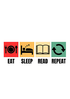 Eat Sleep Read Repeat Book