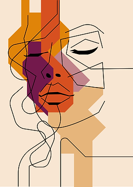 Abstract Face Art