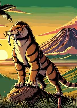Sabertooth Tiger Sunset