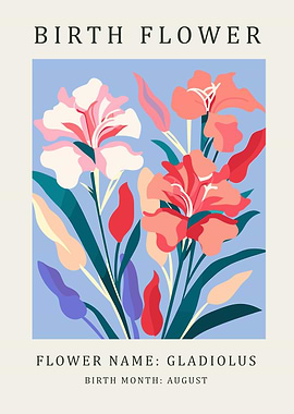 Gladiolus Birth Flower