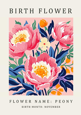 November Birth Flower: Peony