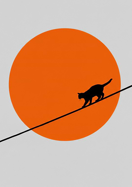 Cat on a Wire