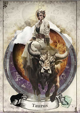 Taurus Zodiac Art